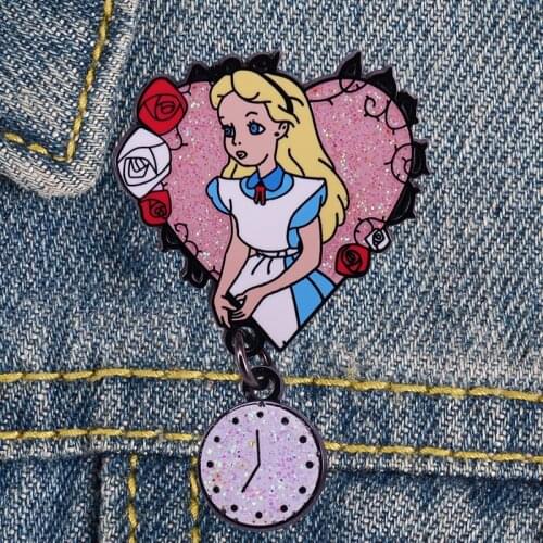 LT1124 Cute Anime Enamel Pin Movie Brooches Bag Lapel Pin Cartoon Holiday Badge backpacks Decoration Jewelry Gift Accessories