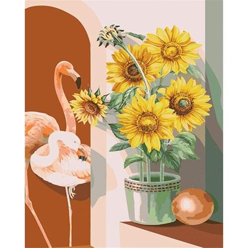 5D Diamond Painting Kits Sunflower Mosaic Picture Poured Glue DIY Embroidery Full Drill Art Craft Christmas Gift Home Decor