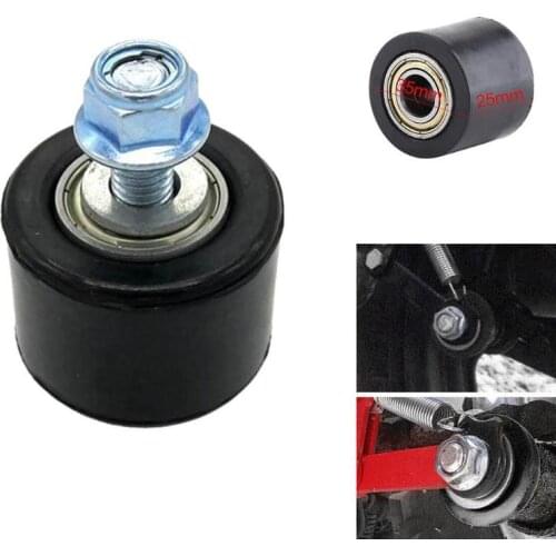1Pcs 8mm Black Motorcycle Chain Roller Slider Tensioner Wheel Guide Plastic Metal Motorcycle Chain Guide for Yamaha YFZ 350 New