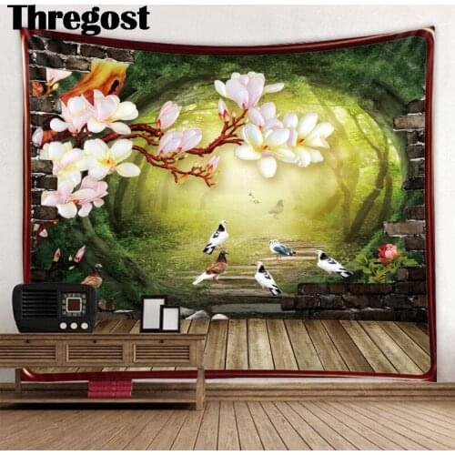Thregost Bedroom Print Tapestry Wall Rug Polyester Rectangle Wall Hanging Living Room College Dorm Room Decor 3D Wall Carpets