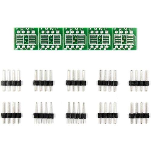 New 5pcs SOP8 SO8 SOIC8 TO DIP8 adapter PCB conveter board