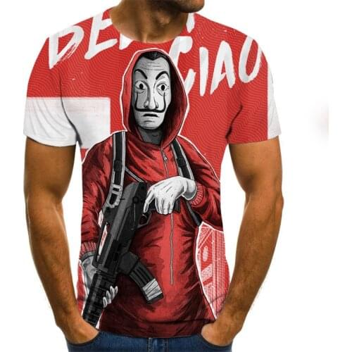 2021 Latest Role Playing 3D Printing Cool Funny Mens T-shirt Summer Short-sleeved Top 3d T-shirt Mens Fashion Casual T-shirt