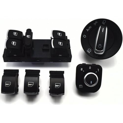 New Window Mirror Headlight Switch For VW Jetta 6 Golf GTI 5 6 Touran Tiguan Caddy Passat B6 CC 5ND959857 5ND959565B 5ND941431B