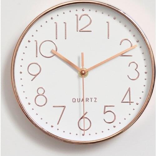 Simple living room quartz clock creative mute wall clock 3D digital decoration Nordic wall watch