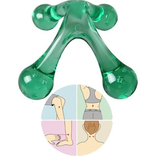 1pc Handheld Arch Body Massager Health Balance Four Ball Back Mini Massage Stick Relax Acupressure Health Massage Tool