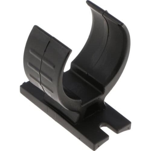 RV/Camper/Trailer - 7 Flat Plugs Bracket, Goes On Vehicle, BLACK