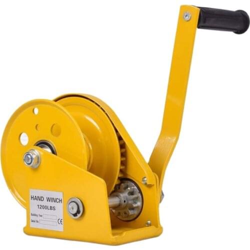1200LBS Self-locking hand winch Stainless steel Boat windlass truck auto manual lifting hoist