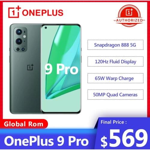 Global Rom OnePlus 9 Pro 5G Smartphone 8GB 256GB Snapdragon 888 120Hz Fluid Display 2.0 Hasselblad 50MP Ultra-Wide Oneplus 9pro
