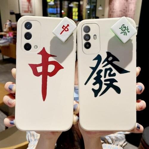 Chinese Characters Thin Silicone Case For Oppo A5 A9 2020 A11 A11X A15 A32 A35 A52 A55 A72 A93 A95 K9 Shockproof Full Cover