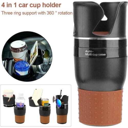 Universal Adjustable Multi-functional 4 in 1 Car Cup Holder Vehicle-Mounted Water Cup Drink Holder Car Bottle Holder