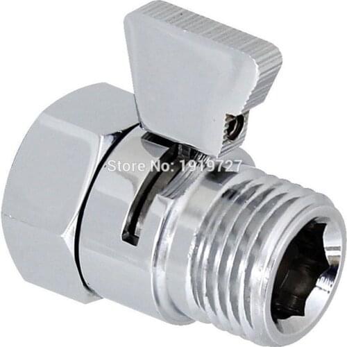 Vidric High Quality Wholesale Polished Chrome Shower Head Shut-Off Valve Brass with Brass Control Handle