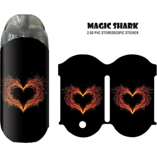 Magic Shark women Cool Colorful Zero Skin Sticker Electronic Cigarette Universal PVC Case Sticker Film For Zero