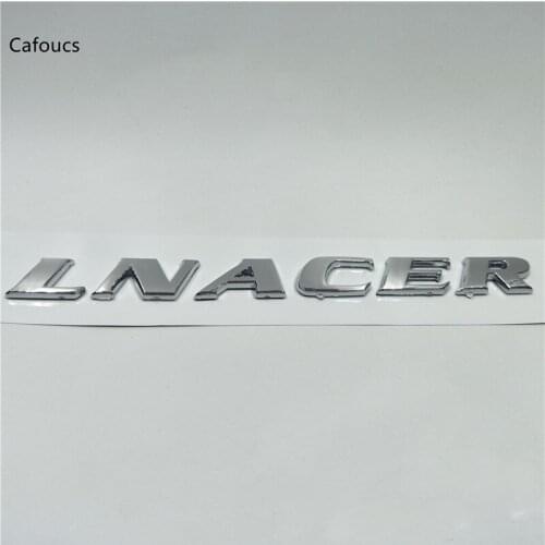 For Mitsubishi LANCER 10 Rear Trunk Lid Chrome Emblem Badge Logo Car Accessories