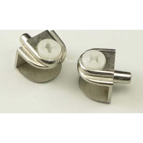 14mm*18mm Alloy Glass Shelf Clamp Semicircle Plate Bracket Support Clip Holder Furniture Hardware Bathroom Accessories CP443