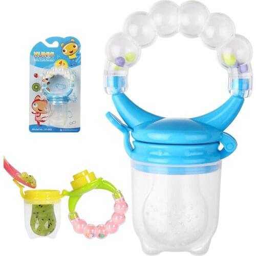 1Pcs Fresh Food Nibbler Baby Pacifiers Feeder Kids Fruit Feeder Nipples Feeding Safe Baby Supplies Nipple Teat Pacifier Bottles