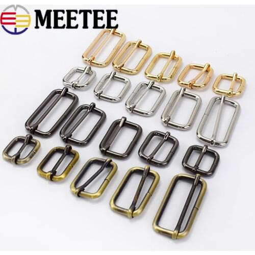 10/20pcs 16-50mm Metal Slides Tri-glides Roller Pin Buckles Handbag Strap Slider Adjuster Belt Buckle DIY Bag Garment Accessoies