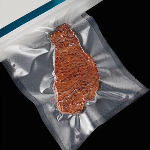100Pcs Food Storage Seal Bag Embossed Sealer Storage Textured Pouche Clips Wrap Kitchen Storage Freezing Food Vacuum Bags Strong
