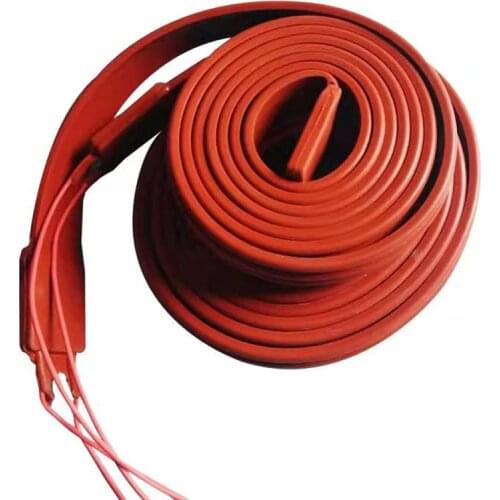 12V 24V 110V 220V 15/25/30/50mm 1-20 Meters Waterproof Flexible Silicone Heater Strip Belt Freeze Protection