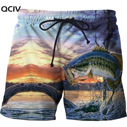 Tropical Fish HD 3D Swimming trunks shorts Mens Funny Fishing Breathe Mens Boys Beach pants Sport shorts Top Size
