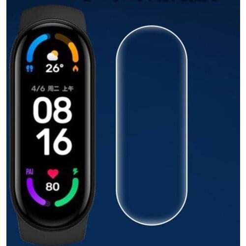 5pcs Soft TPU Clear Protective Film Smartband Guard Cover For Xiaomi Mi Band 6/5/4 Smart Miband Full Screen Protector Accessory