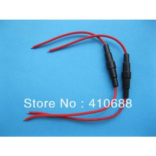 60 Pcs 5x20mm Fuse Holder In-line Screw Type with Wire