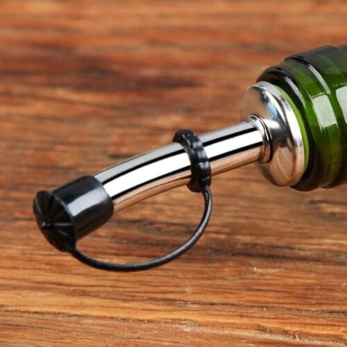 Stainless Steel Liquor Spirit Pourer Red Wine Aerator Pourer For Oil Beer Bottles Dispenser BarTools