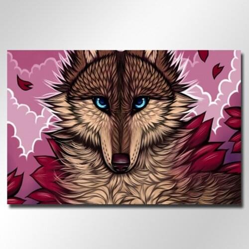 Grey wolf 5D Full diamond painting Sale Diamond embroidery on the photo diamond mosaic Cross Stitch home decoration accessories