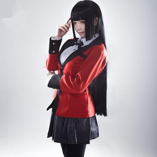 Anime Yumeko Jabami Cosplay Costumes Japanese School Girls Uniform Full Set