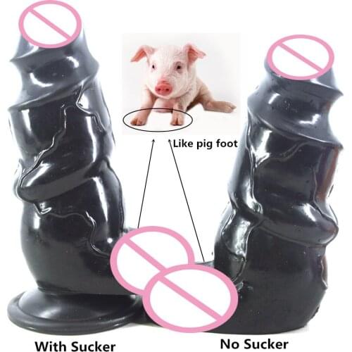 Big Animal Dildo Black Dildo With Suction Cup Sex Products Women Masturbate Toy Pussy Stimulate Sex Toys For Women Sex Shop