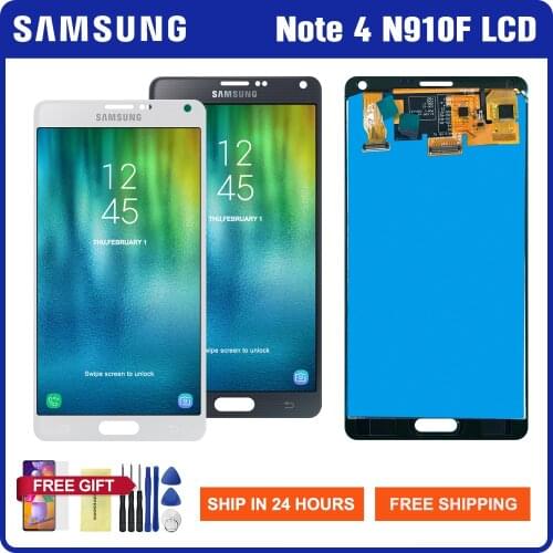 Tested Screen For SAMSUNG Galaxy Note 4 LCD Display Touch Screen Digitizer Parts For Samsung Note4 N910A N910F N910H LCD