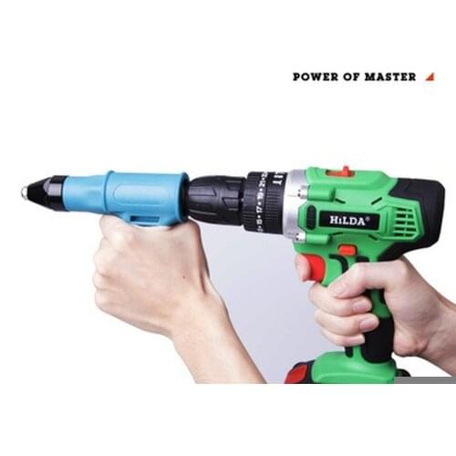 Electric Riveter Rivet Gun Core Rivet Gun Transfer Head Rivet Pulling Gun for Electric Drill Core Blind Rivet Rivet Tool