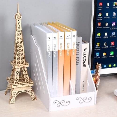 Ergonomic Requirements for Office Work with Desktop Simple File Book Stand Information Rack Stationery Folder Storage Box