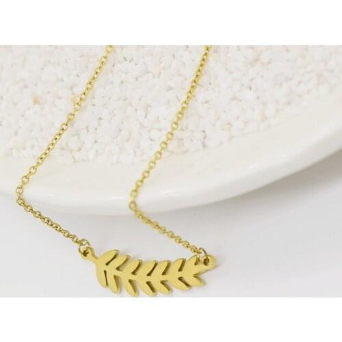 European and American new sale simple fashion leaf necklace female Korean leaf branches clavicle chain
