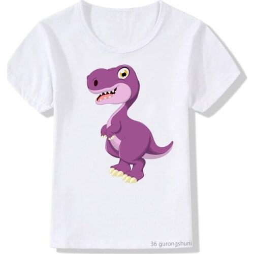 Dinosaur Birthday Shirt Old Birthday T-shirt Party Summert Shirt Children Clothing Theme Gift Boy Fashion Kids Clothes