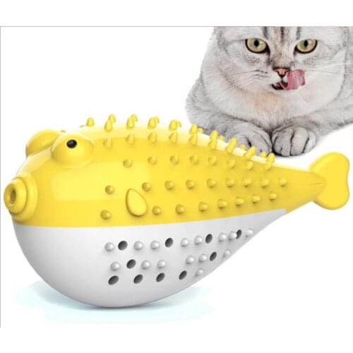 Cat Toy Fish Shape Anti-bite and clean teeth Cat Toy Interactive Fish Catnip Toy Stress Relief Cat Toy Pet Durable Cat Play