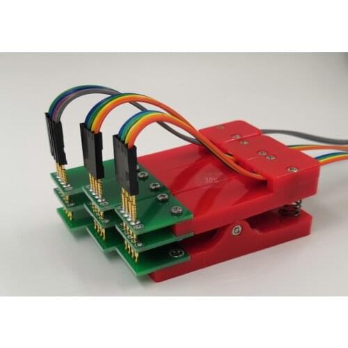 Test rack PCB clamp Jigs fixture probe download program programming burning fixture 1.27