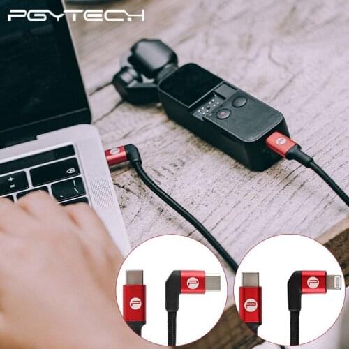 PGYTECH 65 CM DJI OSMO Pocket 2 Type-C To Lighting IOS/TO TYPE C Data Cable for DJI OSMO Pocket Gimbal Accessories