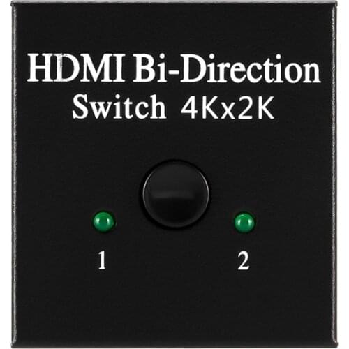 Kebidu 4K 2 port 1x2 / 2x1 HDMI compatible two-way switcher splitter, support PS4 Xbox HDTVs Ultra HD 4K 1080P 3D HDR HDCP