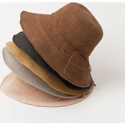 King Wheat 2021 New Summer Crochet Big Brim Womens Sun Hats Fashion Go Shopping Travel Girl Caps Vacation Women Straw Visor Hat