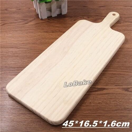 45*16.5*1.6cm rectangle wooden pizza pan stones pie pans steak holder sushi pancake bread pan chopping block bakery supplies