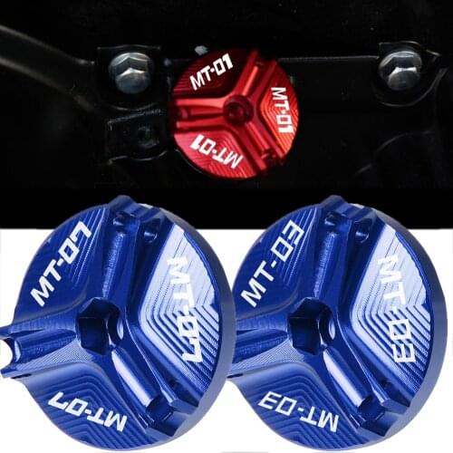 Motorcycle Aluminum Engine Oil Filler Cap Drain Sump Plug Bolt Cover Screw For Yamaha MT-07 MT-03 MT-01 MT01 MT03 MT07 MT