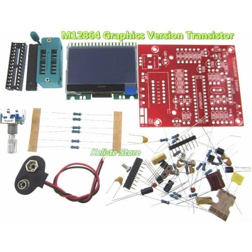 Factory Wholesale new DIY M12864 Graphics Version Transistor Tester Kit LCR ESR PWM