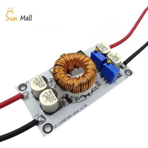 New 600W Aluminum plate LED boost driver adjustable power module Constant voltage module Power Boost charging power supply