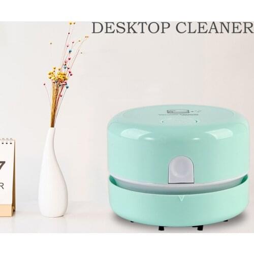 Novel Mini Desktop Portable Vacuum Cleaner Mobile Wireless Cleaner Hand-held Cleaner Household Appliances Table Dust Sweeper