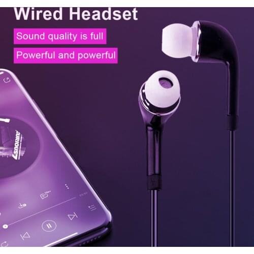 New Android Phone Wired Headset In-ear Samsung S4 Headset Stereo Bass Headset In-ear 3.5 Mm Wired Headset