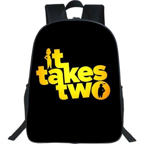 It Take Two Backpack Boy Girl Bags High Capacity Fashion Student Schoolbag Knapsack Cosplay Travel Bag Kids Back To School Gift