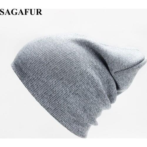 New Winter Hat Adult Beanies Womens Knitted Hat For Casual Ski Hat Female Hip Hop Autumn Soft Bonnet teens Breathable Caps