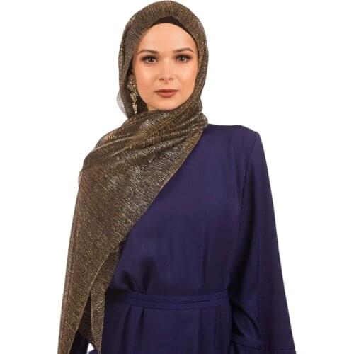 Glitter Scarves Plain Pleat Shimmer Elastic Hijabs Long Fashion Crinkle Head Wraps Muslim Shawls 26 Colors 10pcs/Lot Wholesale