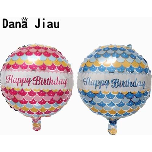 18inch round Happy Birthday balloons holiday party decoration balloon toys for children wholesale