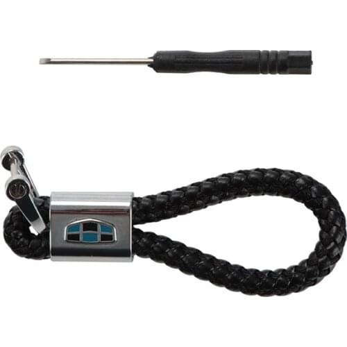 Car Styling 3D Metal Braided Rope Keychain Key ring For Geely Emgrand 7 X7 EC7 Atlas Boyue CK2 GC6 Parts LC